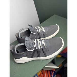 Olukai Mens Holo Convertible Mesh Dark Shadow Grey Lace Up Athletic Shoes 10.5